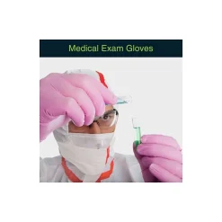 Powder Free Vinyl Exam Gloves, Latex Free, Small, Pink, 100/Box (FMN100041)<FifthPulse Online