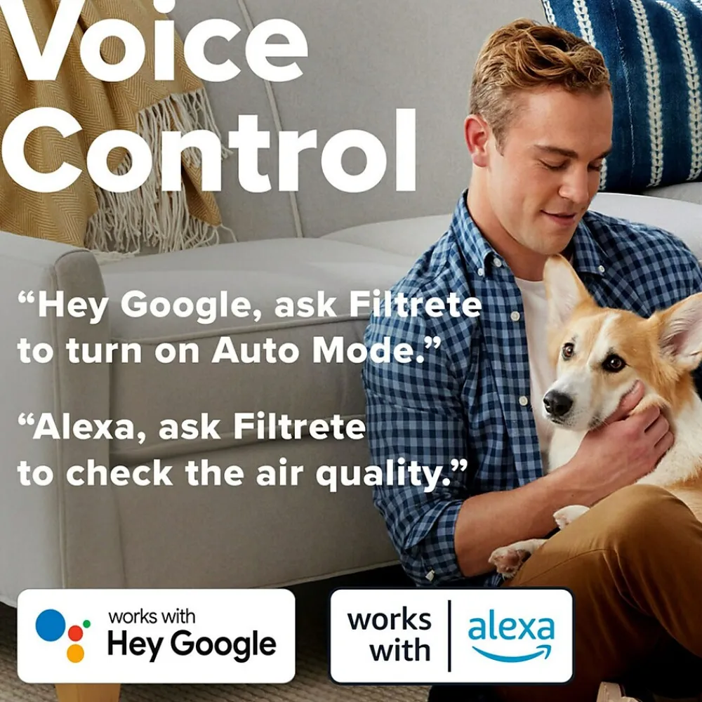 Filtrete Large Room RAP Device True HEPA Tower Air Purifier, WiFi Enabled, White (FAP-ST02N)