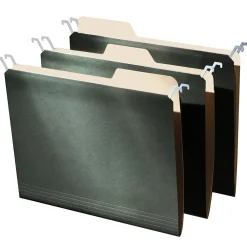 Hanging File Folders|Find It ®, Tab View Hanging File Folders, Letter, 9/Pack, Green (FT07032)