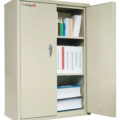 File Cabinets*FireKing 1 Hour Fire Resistant Storage Cabinet, 3-Shelf, Parchment, 19 1/4"D, Inside Delivery