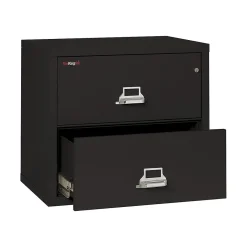 File Cabinets*FireKing Classic 2-Drawer Lateral File Cabinet, Fire Resistant, Letter/Legal, Black, 31.19"W (2-3122-CBL)
