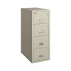 File Cabinets*FireKing Classic 4-Drawer Vertical File Cabinet, Fire Resistant, Letter, Parchment, 31.56"D (4-1831-CPA)
