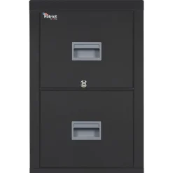 File Cabinets*FireKing ® 2-Drawer Vertical File Cabinet, Letter, Black, 32"D (2P1831CBLI)
