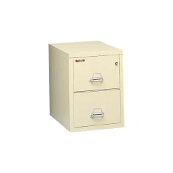 File Cabinets*FireKing 1-Hour 2-Drawer 25" Letter Fire Resistant Vertical Cabinet, Putty