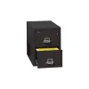 File Cabinets*FireKing 1-Hour 2-Drawer Fire Resistant Vertical Cabinet, Legal-Size, Black, Inside Delivery (22131CBLI)