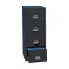 File Cabinets*FireKing 1-Hour Fire Resistant Vertical Cabinet, Legal, 4-Drawer, Black, 52 3/4"H x 20 13/16"W x 25 1/16"D, Inside Delivery