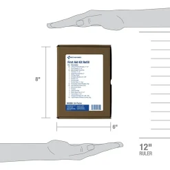 First Aid Only First Aid Kit Refill, ANSI 2021 Class A, 25 People, 94 Pieces (91359)