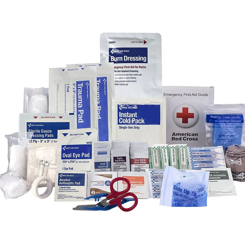 First Aid Only First Aid Kit Refill, ANSI 2021 Class A, 50 People, 184 Pieces (91360)