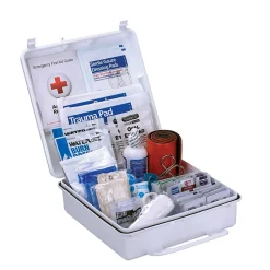 First Aid Only Plastic First Aid Kit, ANSI 2015 Class B, 50 People, 199 Pieces (90566)