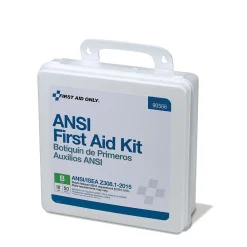 First Aid Only Plastic First Aid Kit, ANSI 2015 Class B, 50 People, 199 Pieces (90566)