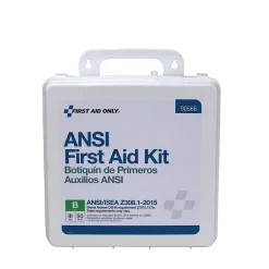 First Aid Only Plastic First Aid Kit, ANSI 2015 Class B, 50 People, 199 Pieces (90566)