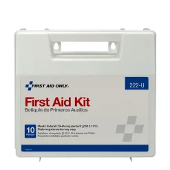 First Aid Only Plastic First Aid Kit, 10 People, 62 Pieces (222-U)