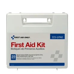 First Aid Only Plastic First Aid Kit, 25 People, 106 Pieces (223-U/FAO)