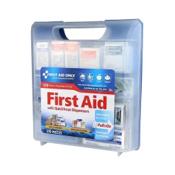 First Aid Only QuickTreat First Aid Kit, Plastic Case, 50 People, 370 Pieces (91407)