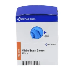 First Aid Only , Refill, Powder Free Nitrile Exam Gloves, Latex Free, Large, 8/Box (FAE-6102)<SmartCompliance Online