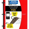 Subject Notebooks|Five Star Flex 1-Subject Notebooks, 8.5" x 11", College Ruled, 80 Sheets, Red (08120)