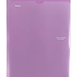 Pocket Folders|Five Star Pocket and Prong 3-Hole Punched 2-Pocket Folders, Assorted Colors (34136)