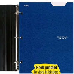 Pocket Folders|Five Star 4-Pocket Laminated Folder, Assorted Colors (33106)