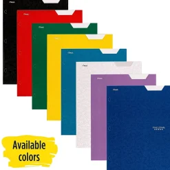 Pocket Folders|Five Star 4-Pocket Laminated Folder, Assorted Colors (33106)