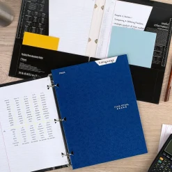 Pocket Folders|Five Star 4-Pocket Laminated Folder, Assorted Colors (33106)