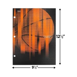 Pocket Folders|Five Star Sports 3-Hole Punched 4-Pocket Folder, Assorted Colors (33176)