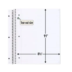 Subject Notebooks|Five Star 1-Subject Notebooks, 8.5