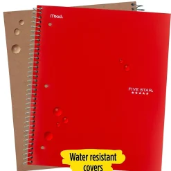 Notebooks|Five Star 5-Subject Subject Notebooks, 8.5