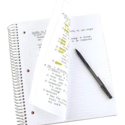 Subject Notebooks|Five Star 5-Subject Subject Notebook, 8.5" x 11", College Ruled, 200 Sheets, (72081) Black