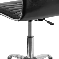 Office Chairs*Flash Furniture Alan Armless Vinyl Swivel Low Back Task Office Chair, Black/Chrome (DS512BBK)