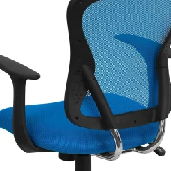 Office Chairs*Flash Furniture Alfred Ergonomic Mesh Swivel Mid-Back Task Office Chair, Blue (H8369FBL)