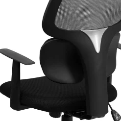 Office Chairs*Flash Furniture Ariel Ergonomic Mesh Swivel Mid-Back Task Office Chair, Black (BT2755BK)