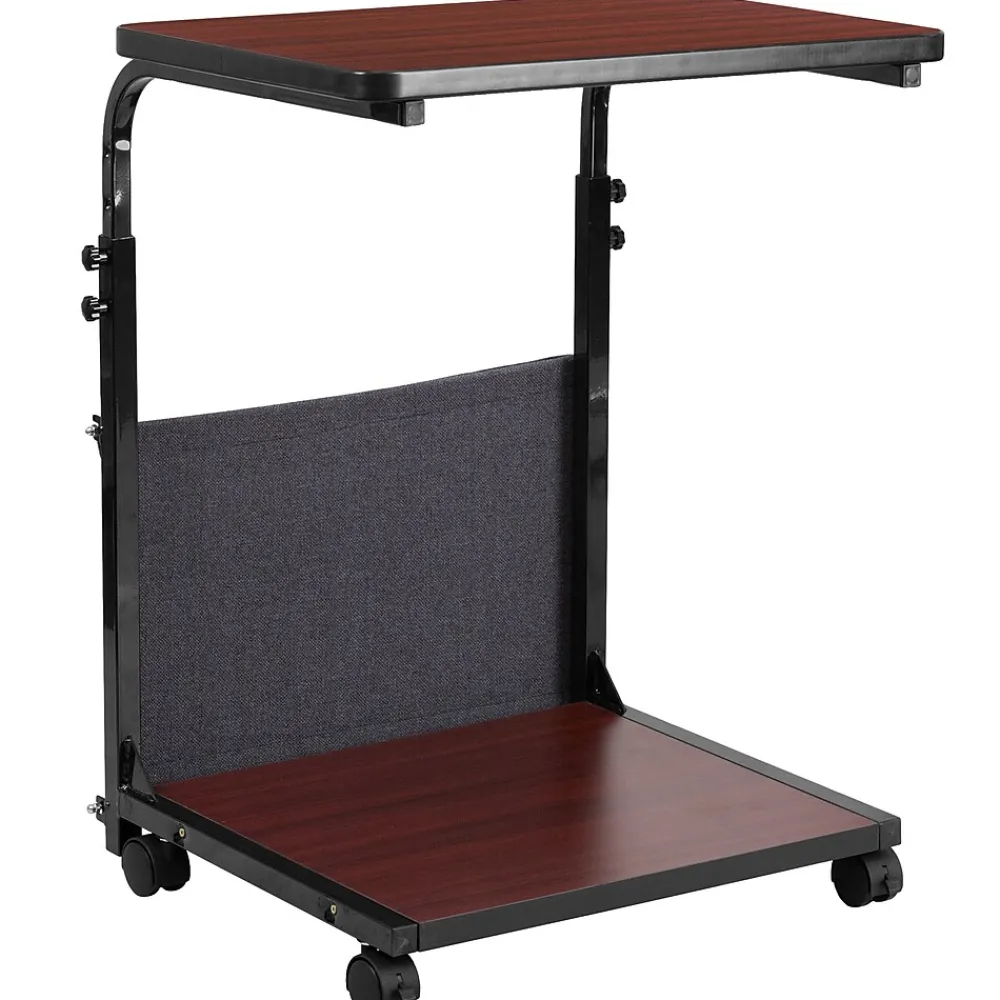 Standing Desks*Flash Furniture Charger 24"W Rectangular Adjustable Standing Computer Desk, Mahogany (MT62881)
