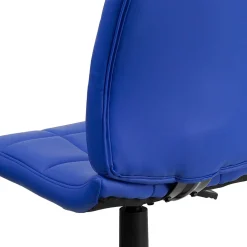 Office Chairs*Flash Furniture Clayton Armless Vinyl Swivel Mid-Back Quilted Task Office Chair, Blue (GO16911BLUE)