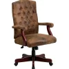 Office Chairs*Flash Furniture Derrick Microfiber Swivel Executive Office Chair, Bomber Brown (802BRN)