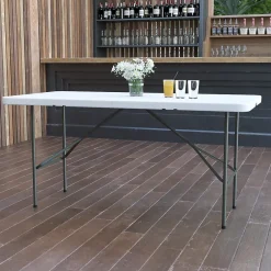 Folding Tables*Flash Furniture Elon Folding Table, 60" x 30", Granite White (DADYCZ152Z)