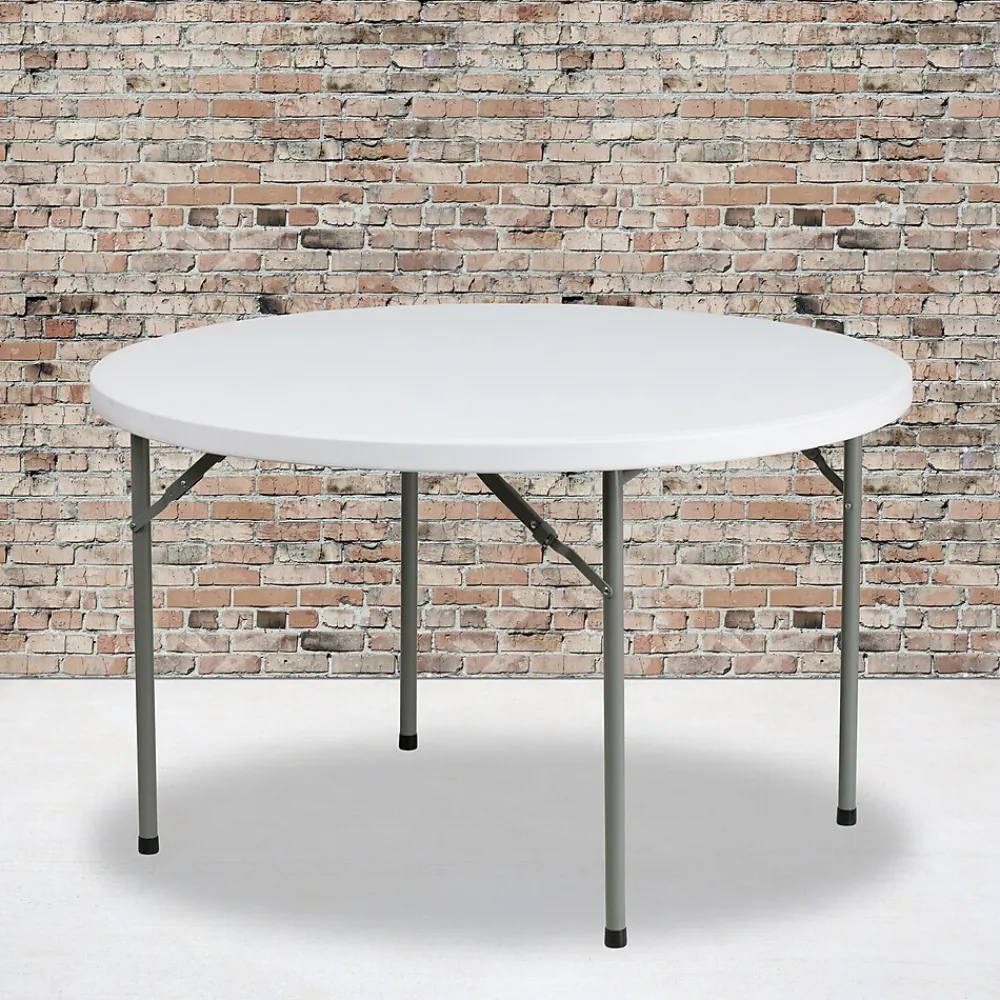 Folding Tables*Flash Furniture Elon Folding Table, 48" x 48", Granite White (DADYCZ122R)