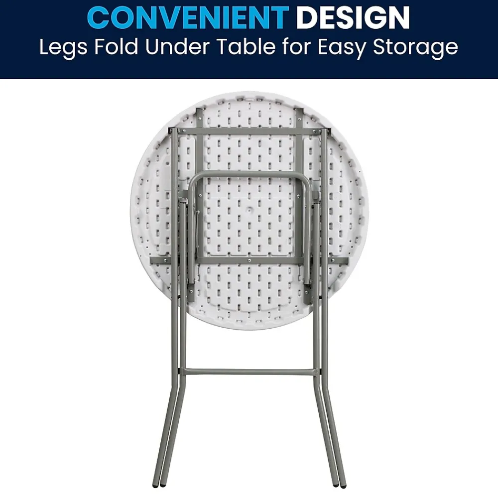 Folding Tables*Flash Furniture Elon Folding Table, 31.25" x 31.25", Granite White (DADYCZ80R2BAR)