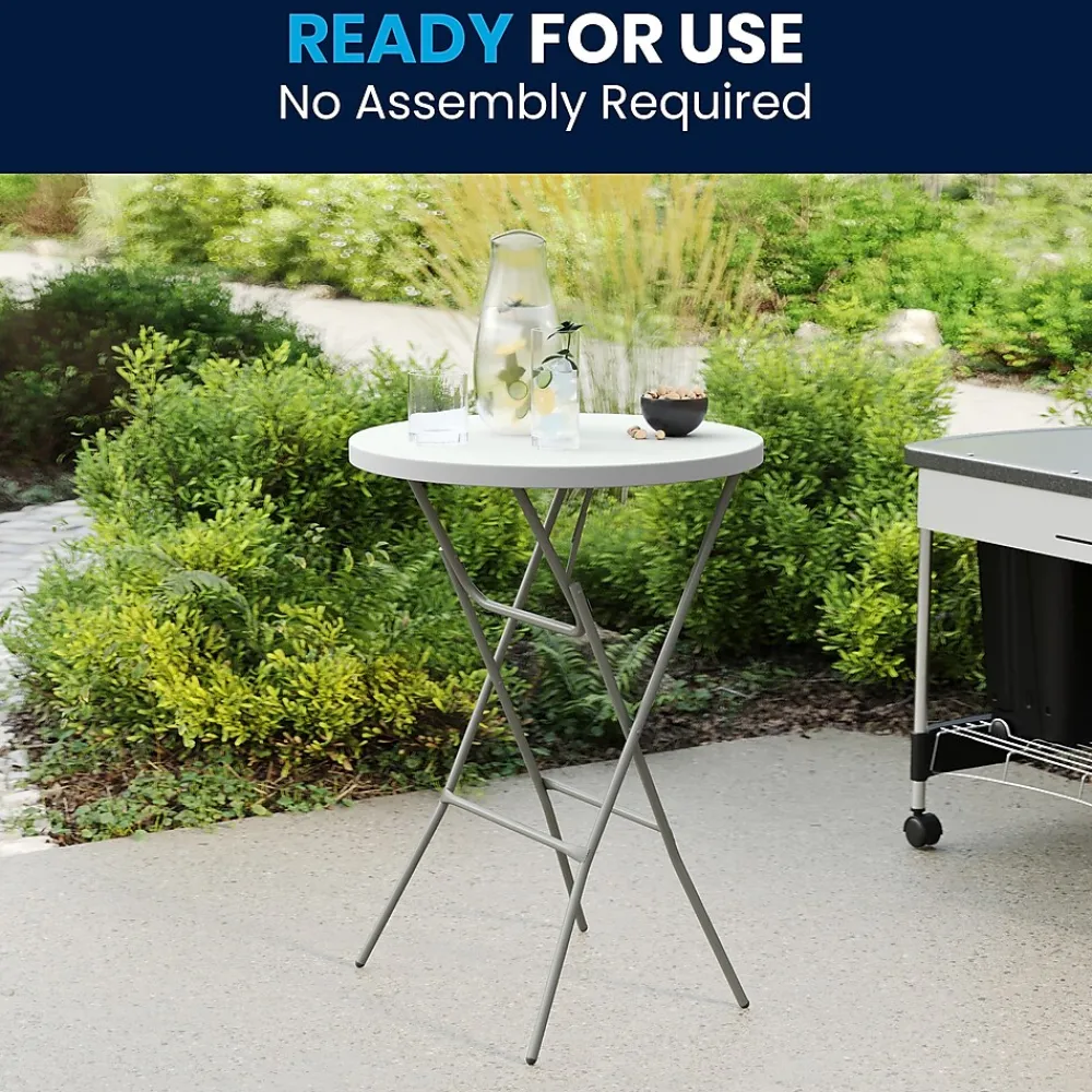 Folding Tables*Flash Furniture Elon Folding Table, 31.25" x 31.25", Granite White (DADYCZ80R2BAR)