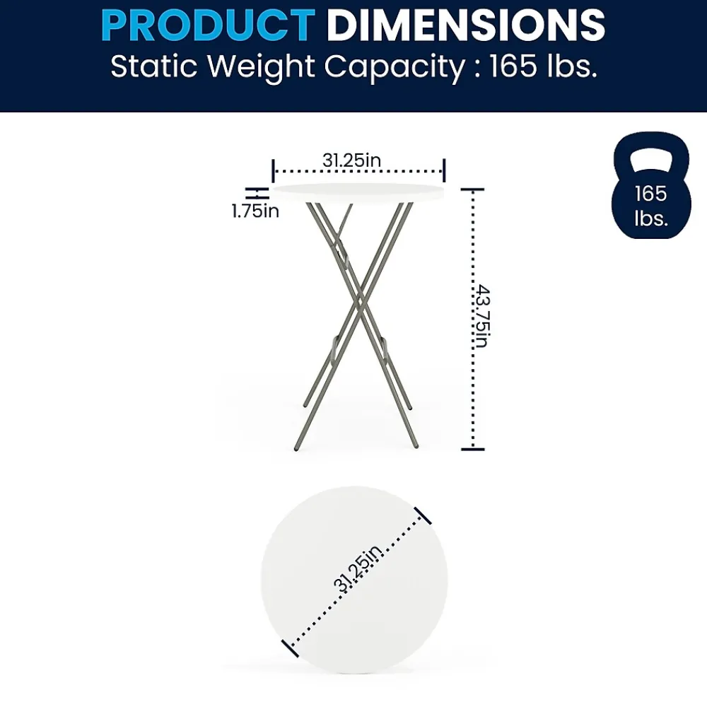 Folding Tables*Flash Furniture Elon Folding Table, 31.25" x 31.25", Granite White (DADYCZ80R2BAR)