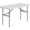 Folding Tables*Flash Furniture Elon Folding Table, 48.25" x 24", Granite White (DADYCZ1222)