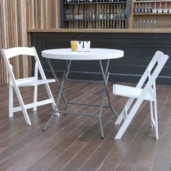 Folding Tables*Flash Furniture Elon Folding Table, 31.5" x 31.5", Granite White (DADYCZ80RGW)