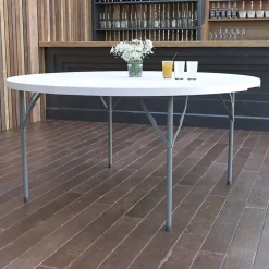 Folding Tables*Flash Furniture Elon Folding Table, 60" x 60", Granite White (DADYCZ154GW)