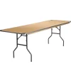 Folding Tables*Flash Furniture Fielder Folding Table, 96" x 30", Birchwood (XA3096BIRCHM)