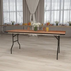 Folding Tables*Flash Furniture Gael Folding Table, 72" x 30", Natural (YTWTFT3072TBL)