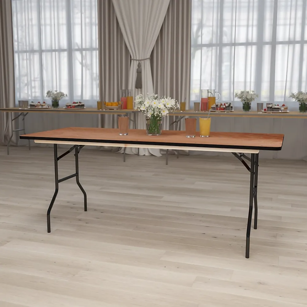 Folding Tables*Flash Furniture Gael Folding Table, 72" x 30", Natural (YTWTFT3072TBL)