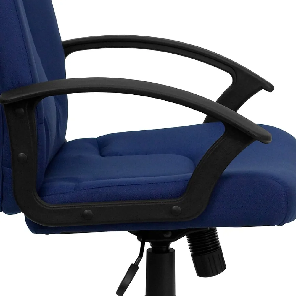 Office Chairs*Flash Furniture Garver Fabric Swivel Mid-Back Executive Office Chair, Navy (GOST6NVYFAB)