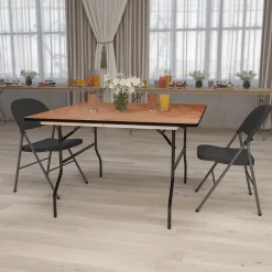 Folding Tables*Flash Furniture Gerry Folding Table, 48" x 48", Natural (YTWFFT48SQ)