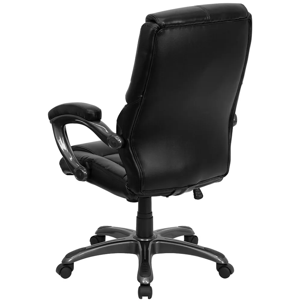 Office Chairs*Flash Furniture Greer Ergonomic LeatherSoft Swivel High Back Executive Office Chair, Black (GO724HBKLEA)