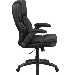 Office Chairs*Flash Furniture Hansel Ergonomic LeatherSoft Swivel High Back Executive Office Chair, Black (BT90275H)