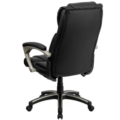 Office Chairs*Flash Furniture Hansel Ergonomic LeatherSoft Swivel High Back Folding Executive Office Chair, Black (BT9875H)